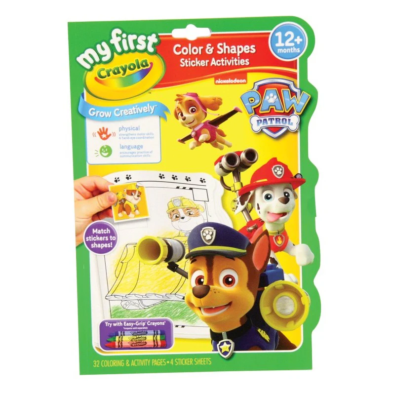 CRAYOLA MY FIRST COLOR & ACTIVITY BOOK PAW PATROL