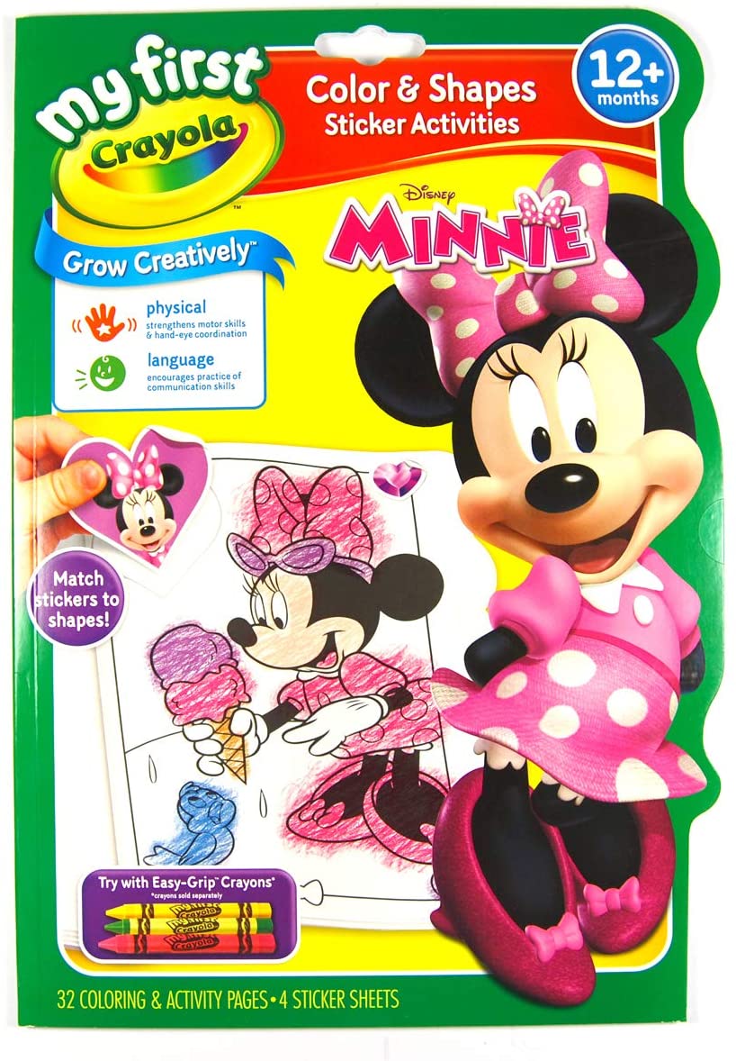 CRAYOLA MY FIRST COLOUR & ACTIVITY BOOK DISNEY MINNIE MOUSE