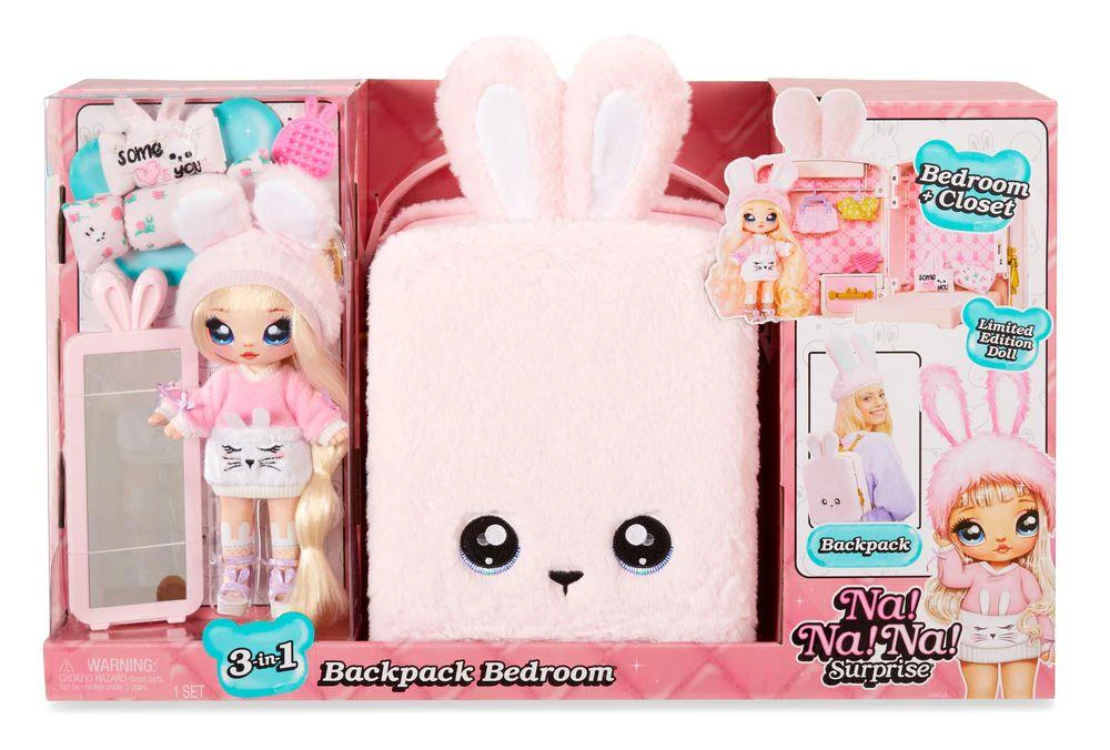 NA NA NA SURPRISE 3 IN 1 BACKPACK BEDROOM PINK
