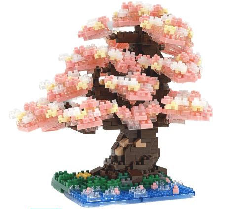 NANOBLOCK DX BONSAI YOSHINO CHERRY NBM-048 - Image 2