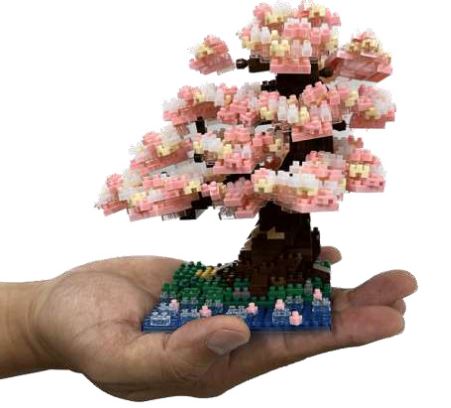NANOBLOCK DX BONSAI YOSHINO CHERRY NBM-048 - Image 4