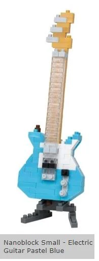 NANOBLOCK - ELECTRIC GUITAR PASTEL BLUE
