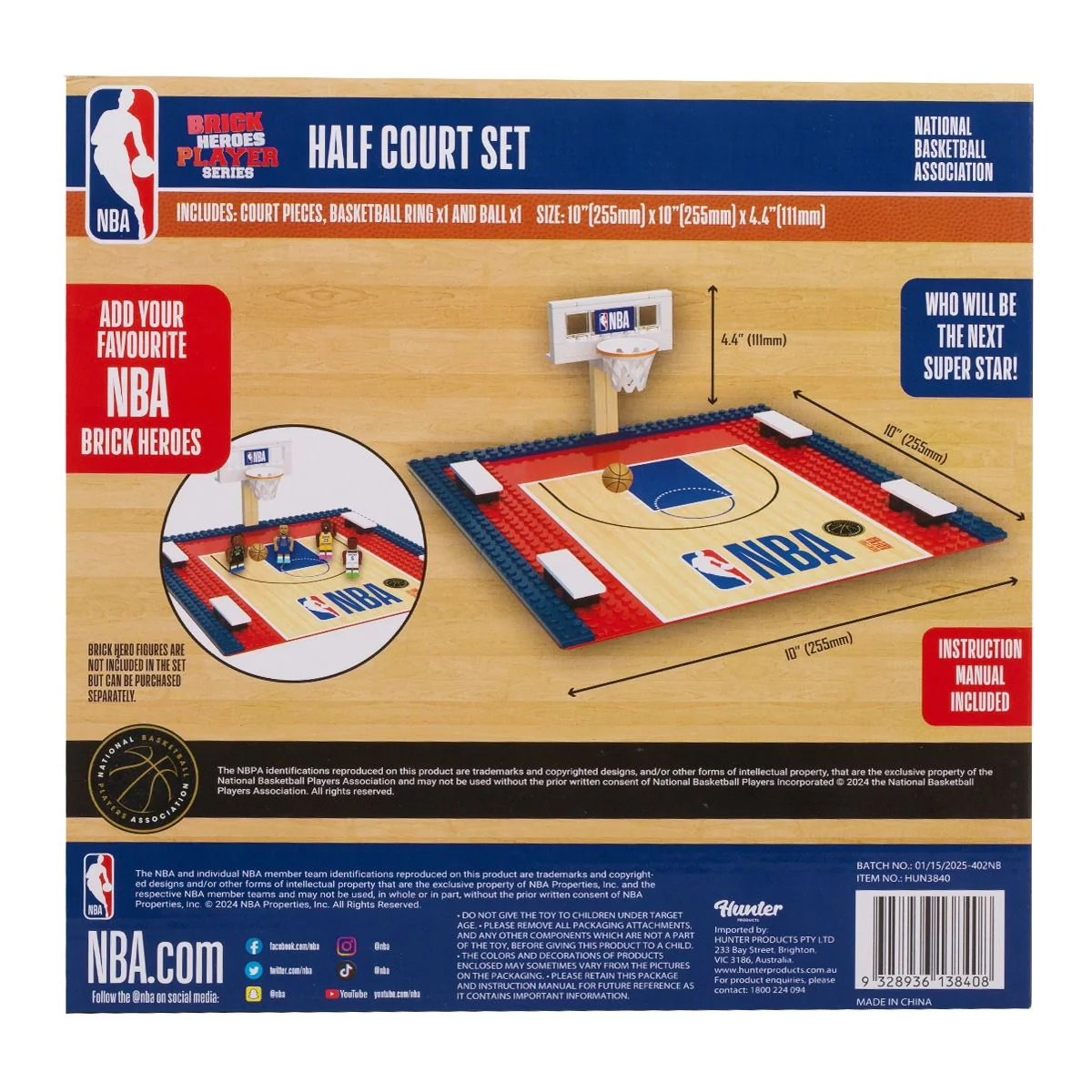 NBA BRICK HEROES HALF COURT SET - Image 3