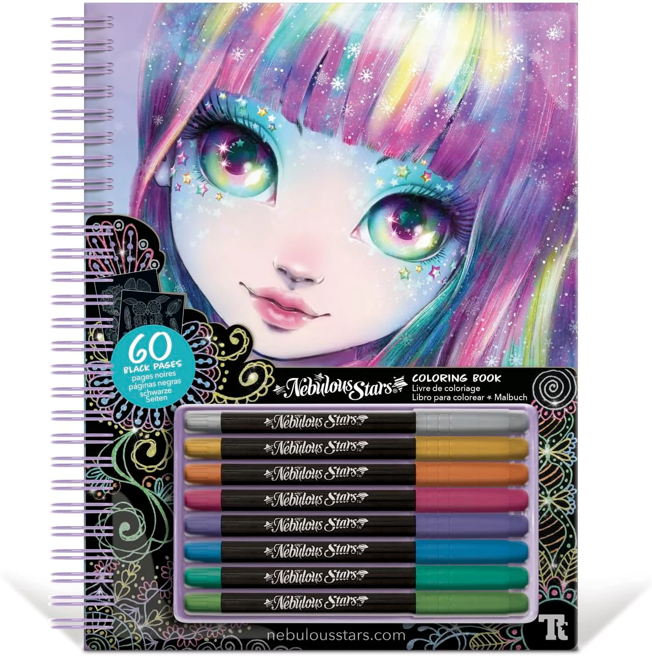 NEBULOUS STARS - BLACK PAGES COLOURING BOOK - Image 2