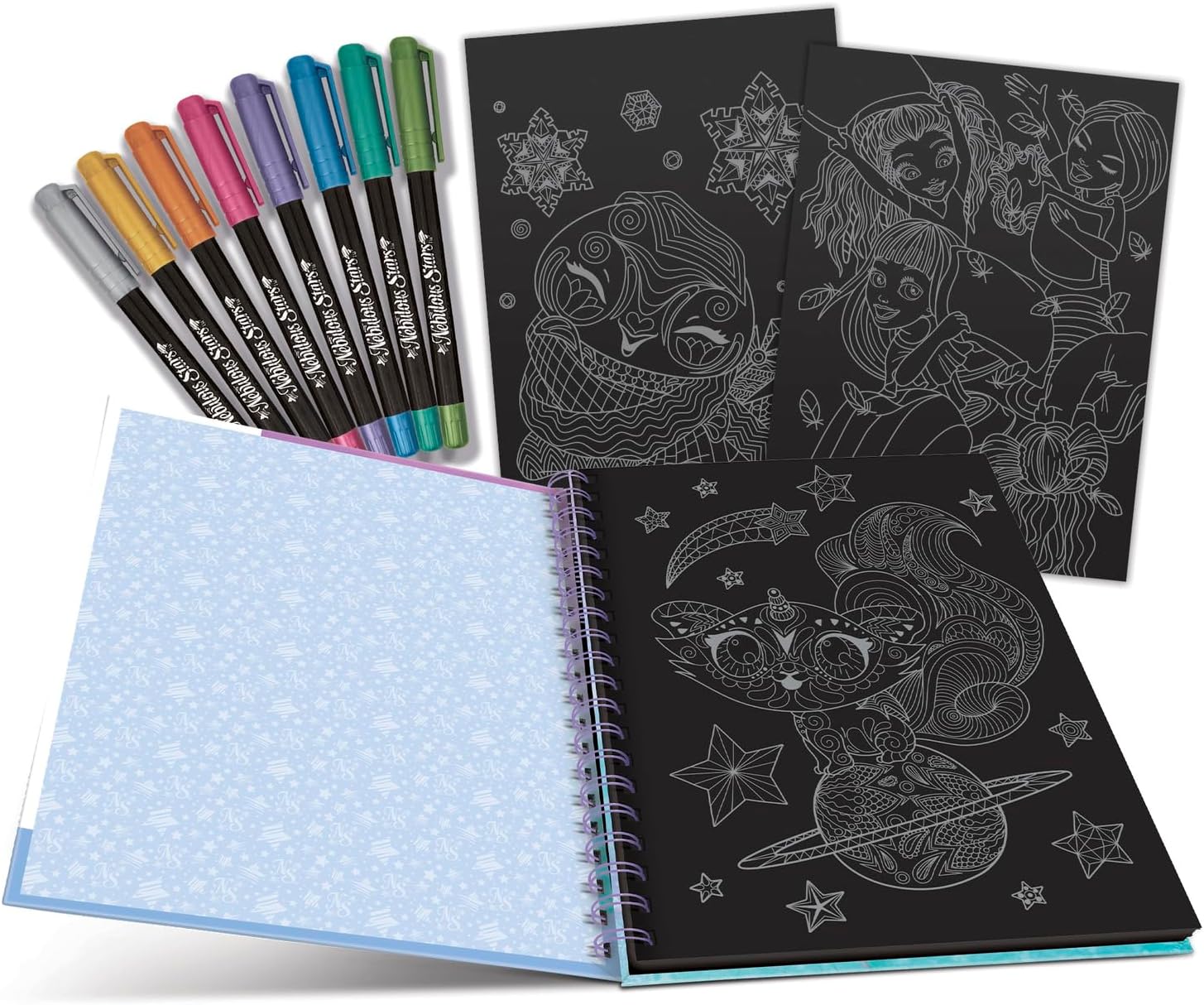 NEBULOUS STARS - BLACK PAGES COLOURING BOOK - Image 3