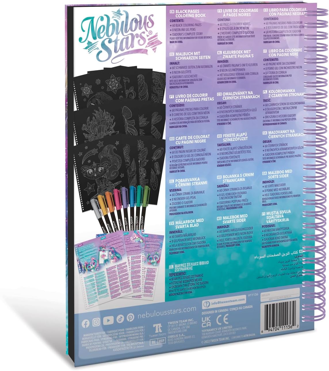 NEBULOUS STARS - BLACK PAGES COLOURING BOOK - Image 5