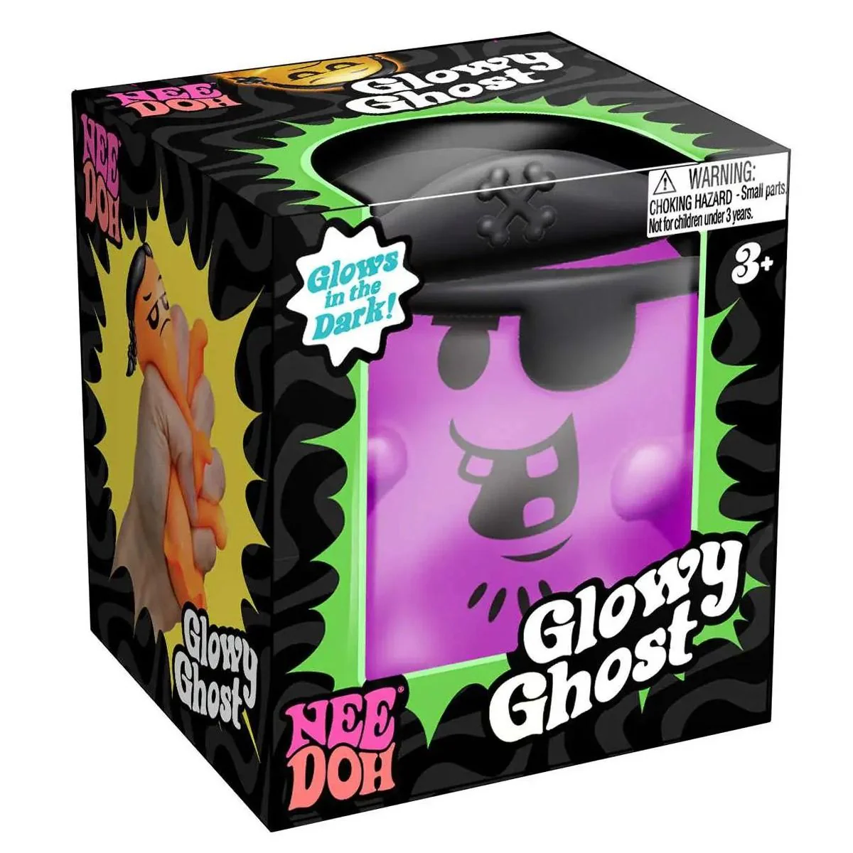 NEE DOH GLOWY GHOST - GLOW IN THE DARK SQUISH
