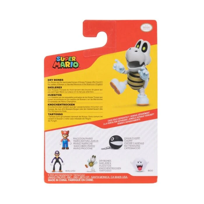 NINTENDO SUPER MARIO 2.5 INCH ARTICULATED FIGURES - DRY BONES - Image 3