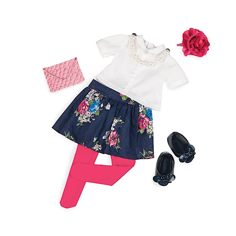 OUR GENERATION DELUXE STRIPE BLOUSE OUTFIT PARTY STARTER
