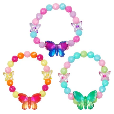 PINK POPPY OMBRE BUTTERFLY BRACELET WITH BUTTERFLY