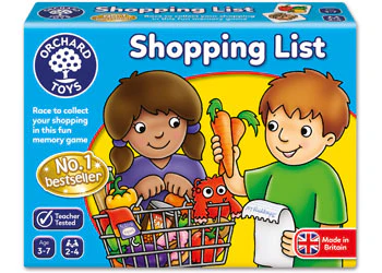 ORCHARD GAME - SHOPPING LIST