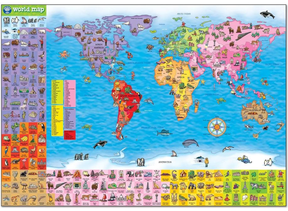 ORCHARD TOYS - MAP OF THE WORLD 150 PIECE JIGSAW PUZZLE - Image 3