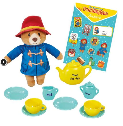 PADDINGTON BEAR - TV PADINGTON SOFT TOY AND TEA SET IN SUITCASE - Image 2
