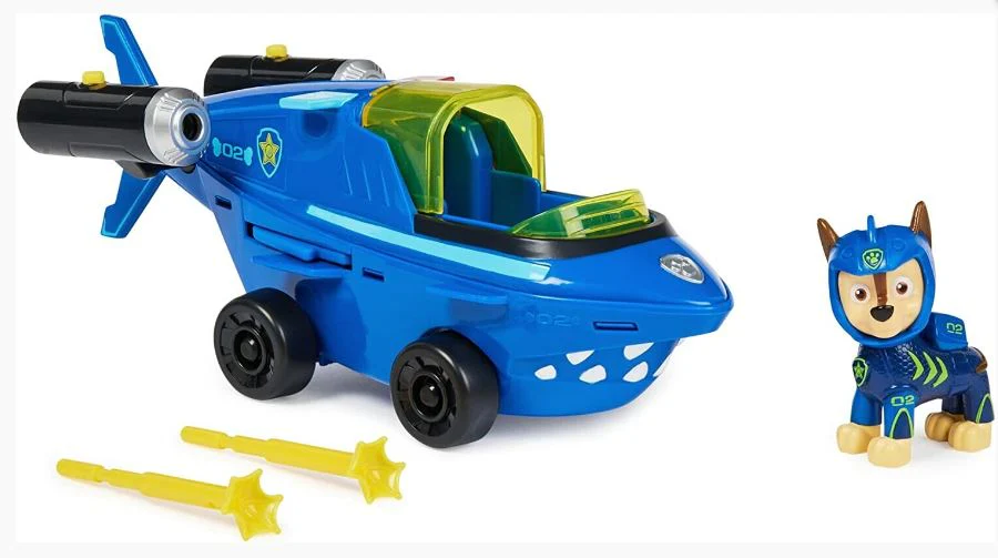 PAW PATROL AQUA THEMED VEHICLES ASS - CHASE SHARK - Image 2