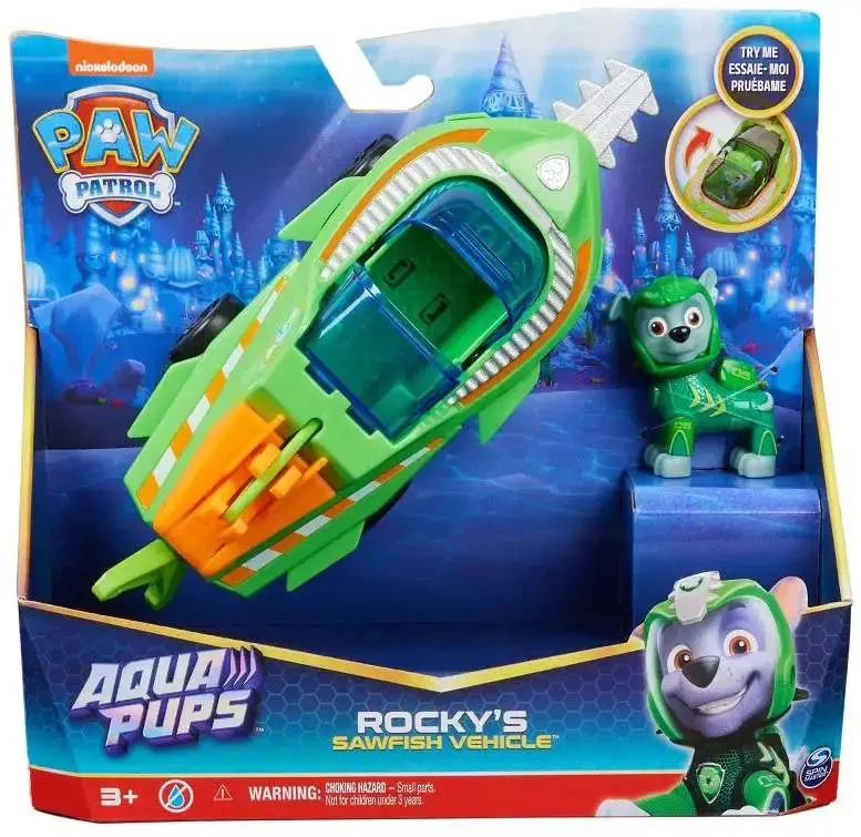 PAW PATROL AQUA THEMED VEHICLES ASS - ROCKY SAWFISH