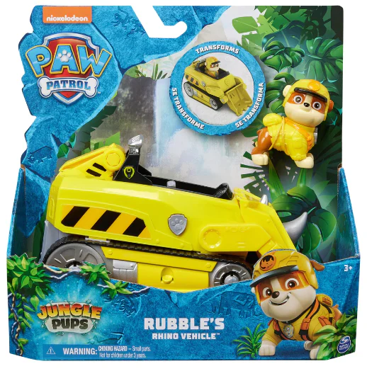 PAW PATROL JUNGLE PUPS - RUBBLE'S RHINO VEHICLE