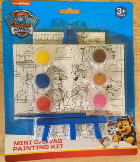 PAW PATROL - MINI CANVAS PAINTING KIT
