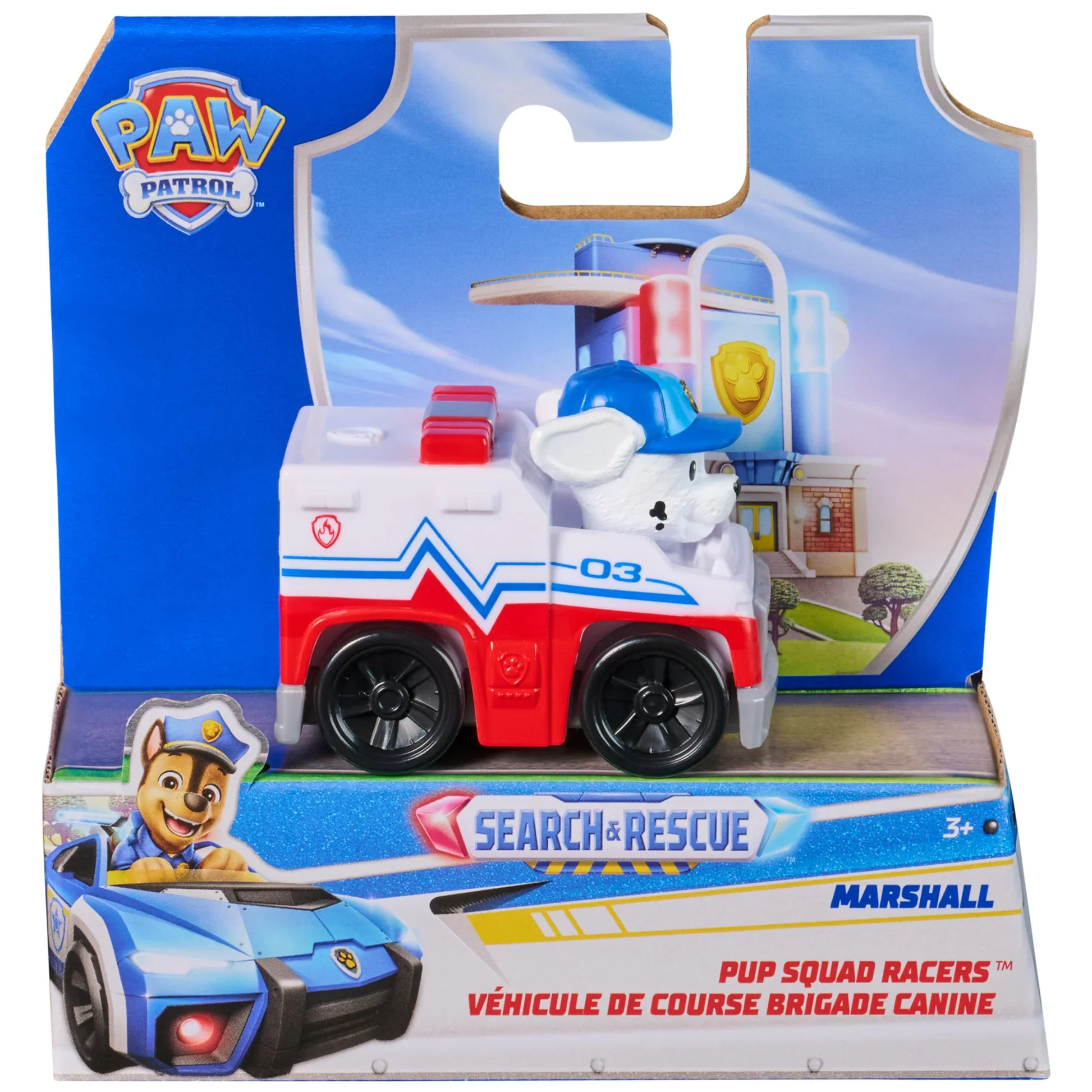 PAW PATROL SEARCH AND RESCUE PUP SQUAD RACER - MARSHALL