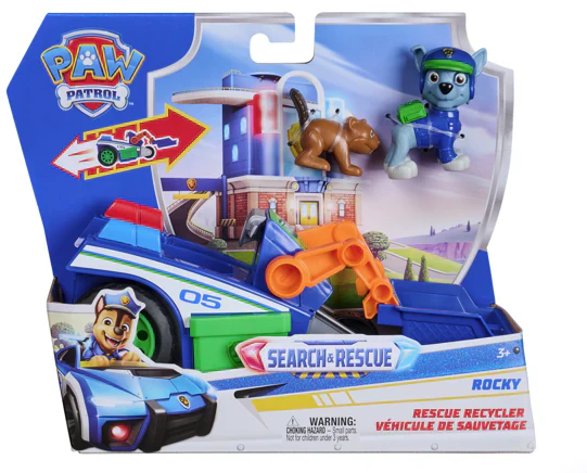 PAW PATROL SEARCH AND RESCUE - RESCUE RECYCLER ROCKY