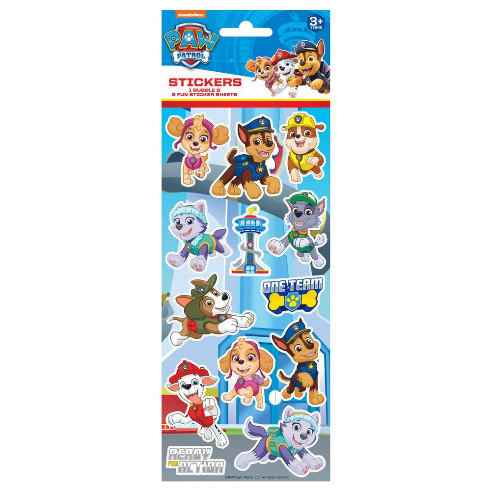 PAW PATROL STICKERS 3PK 2020