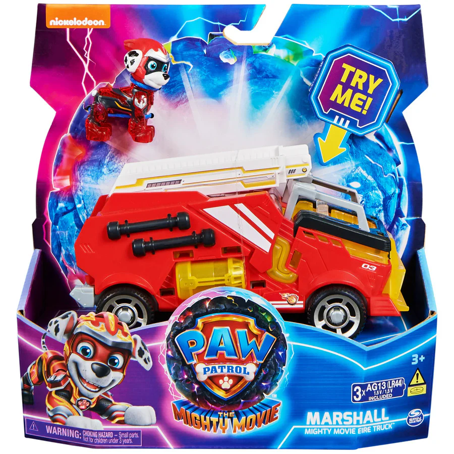 PAW PATROL - THE MIGHTY MOVIE - MARSHALL - MIGHTY MOVIE FIRE TRUCK