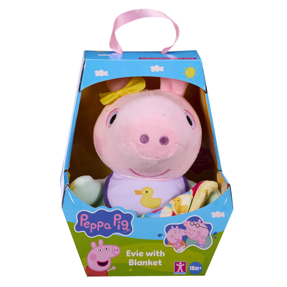 PEPPA PIG - EVIE WITH BLANKET SOFT TOY - Image 2