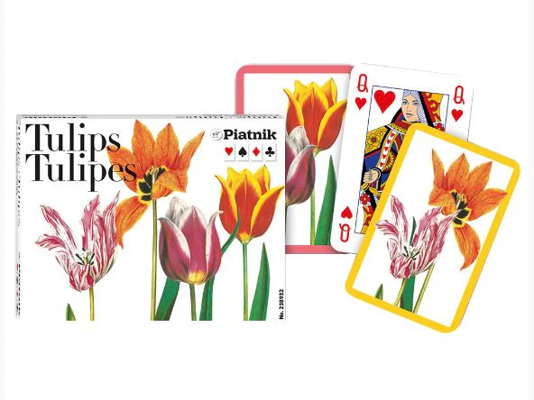 PIATNIK TULIPS PLAYING CARD DECK 2 X 55 CARDS