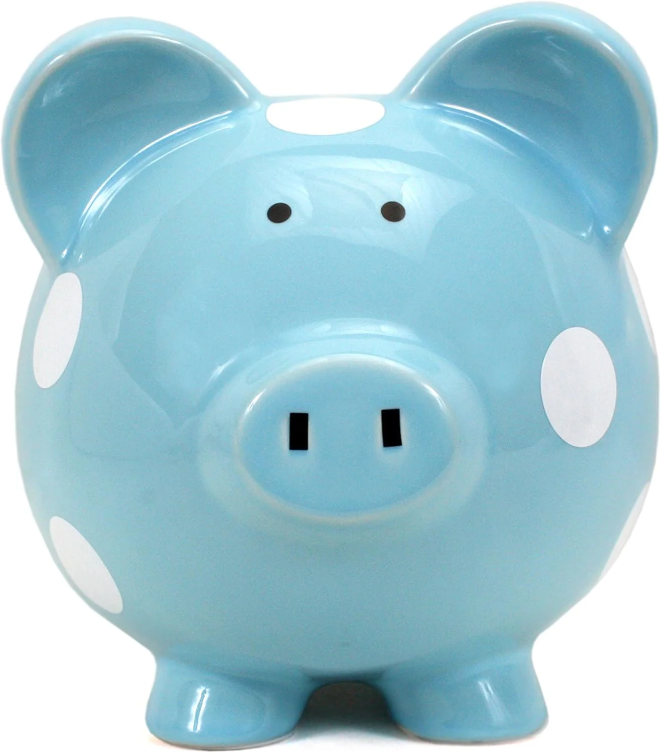 PIGGY BANK - BLUE POLKA DOT - Image 4