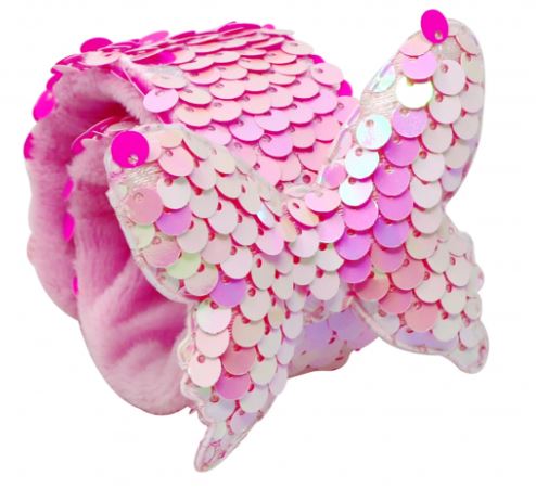 PINK POPPY - BUTTERFLY SEQUIN SLAP BRACELET - Image 2
