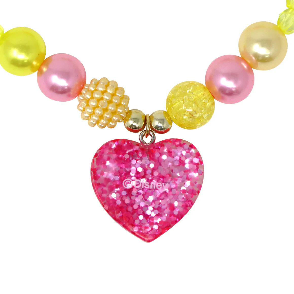 PINK POPPY - DISNEY PRINCESS BELLE PENDANT STRETCH BEADED NECKLACE AND BRACELET - Image 3