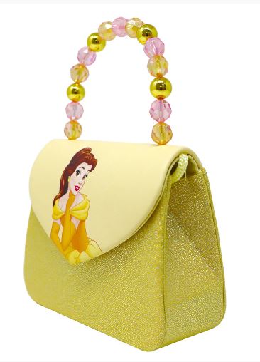 PINK POPPY DISNEY PRINCESS BELLE PRINT HARD HANDBAG - Image 3