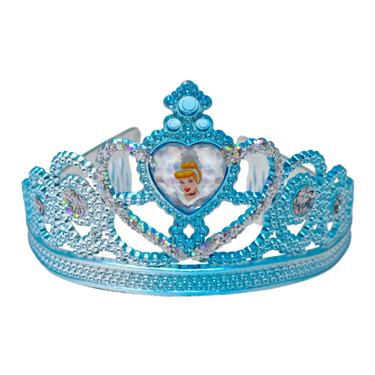 PINK POPPY - DISNEY PRINCESS CINDERELLA HEART GEMSTONE AND GLITTER CROWN