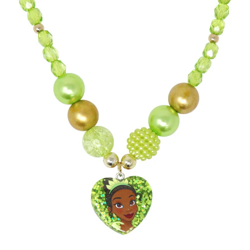 PINK POPPY - DISNEY PRINCESS TIANA PENDANT STRETCH NECKLACE & BRACELET SET - Image 2