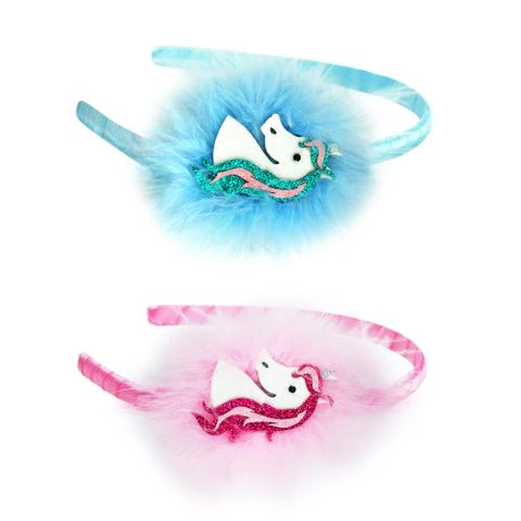 PINK POPPY- FLUFFY UNICORN HEADBAND