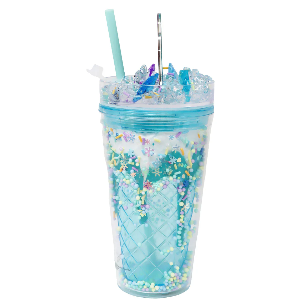 PINK POPPY FROZEN DRINK CUP BLUE - Image 2