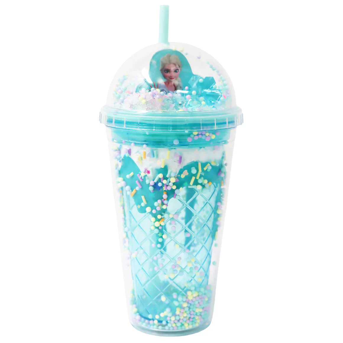 PINK POPPY FROZEN DRINK CUP BLUE DOME