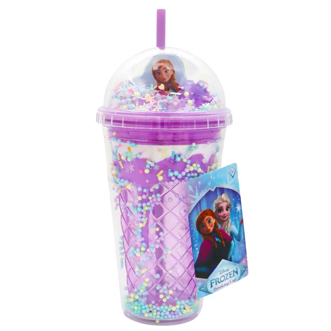 PINK POPPY FROZEN DRINK CUP PURPLE DOME