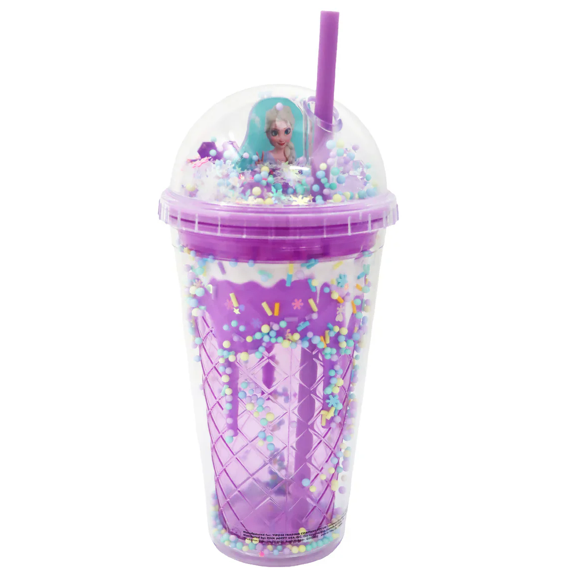 PINK POPPY FROZEN DRINK CUP PURPLE DOME - Image 3