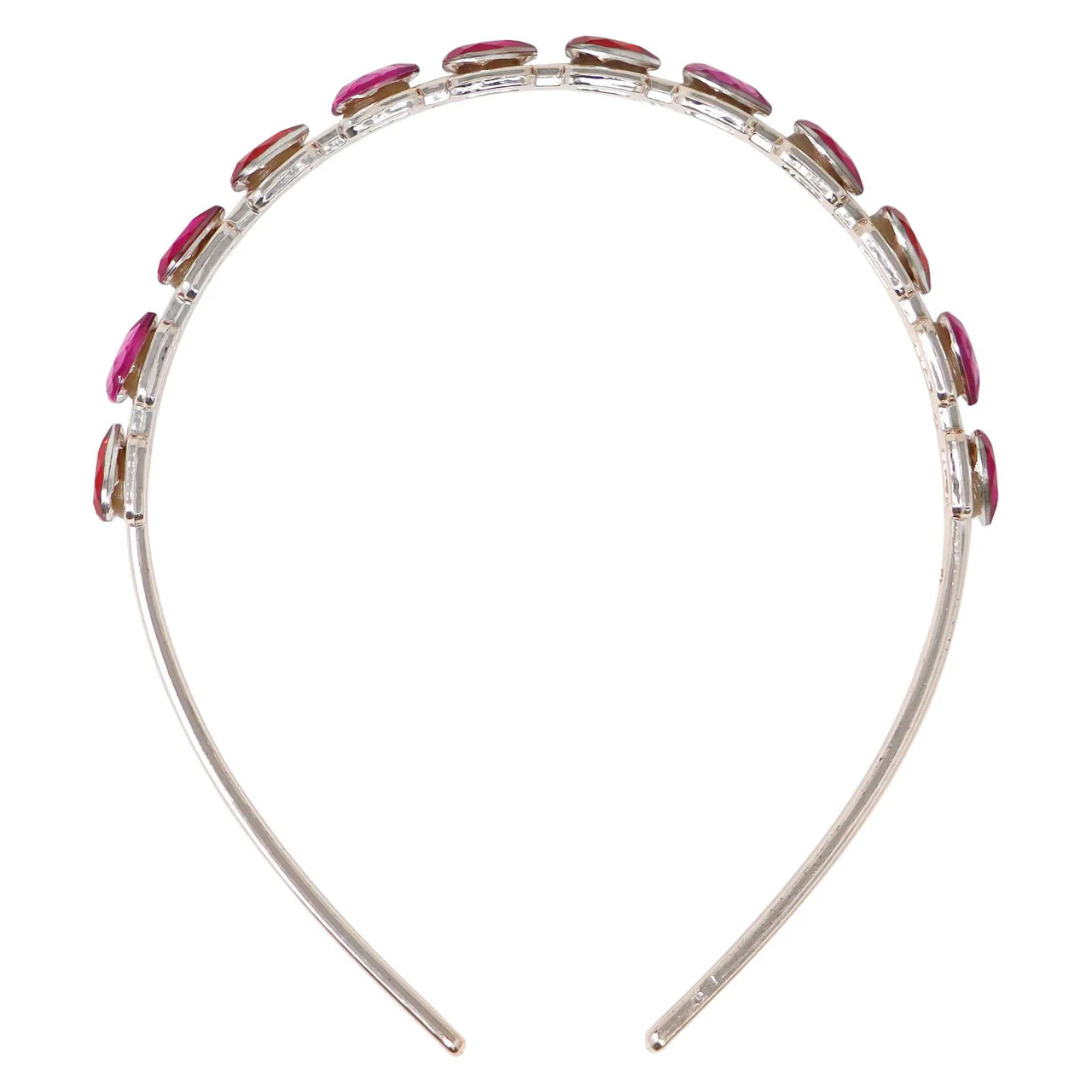 PINK POPPY GEMSTONE HEART HEADBAND - Image 3