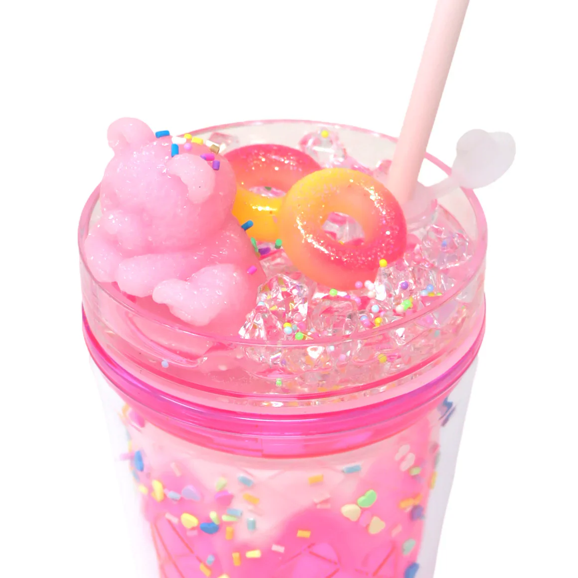 PINK POPPY GUMMY BEAR DRINKING CUP - PINK - Image 3