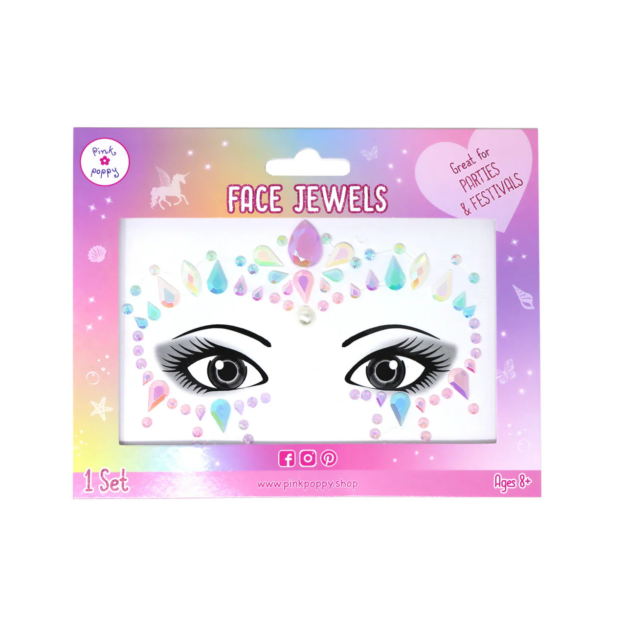PINK POPPY MER-MAZING FACE JEWELS - Image 3