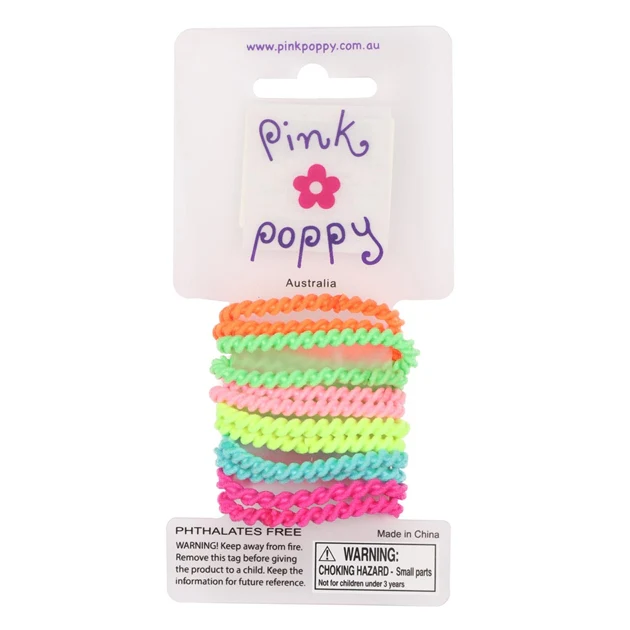 PINK POPPY NEON MINI ELASTICS