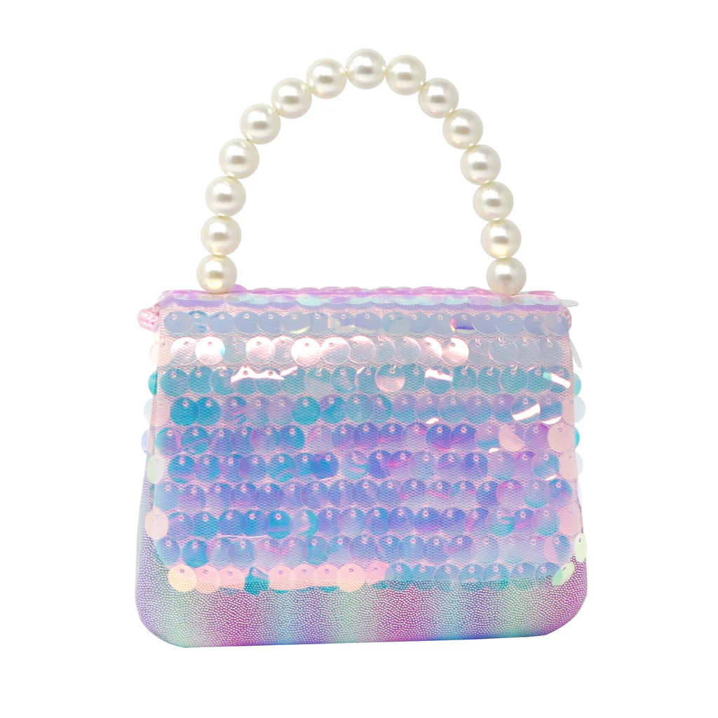PINK POPPY - SHIMMERING MERMAID SEQUIN HARD HANDBAG