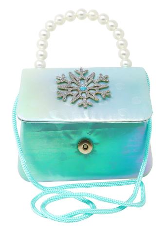 PINK POPPY SNOWFLAKE HARD HANDBAG - Image 2