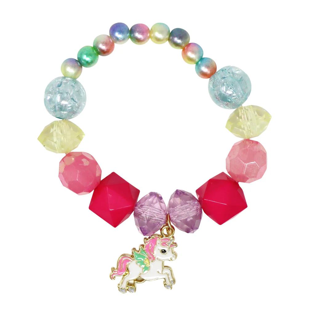 PINK POPPY - UNICORN RAINBOW PEARL BRACELET