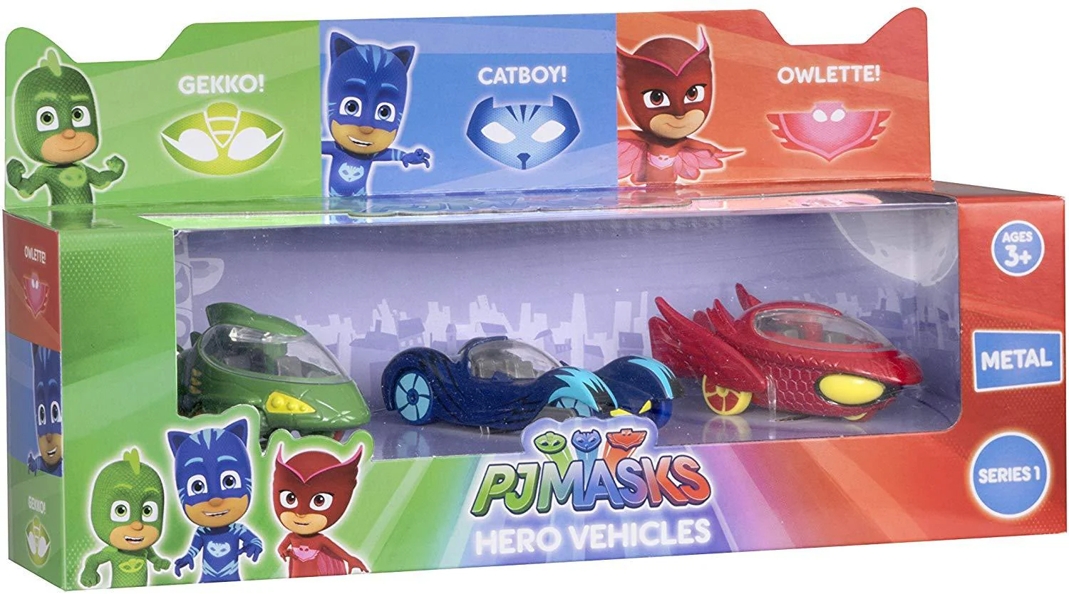 PJ MASKS DIECAST VEHICLES 3 PACK