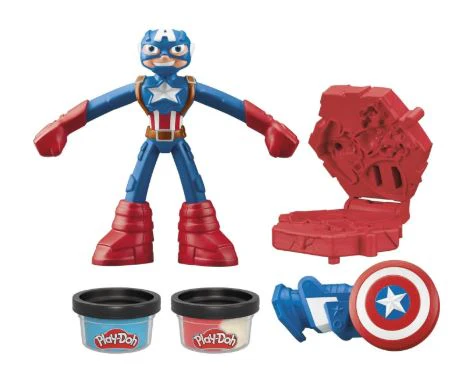 PLAY-DOH MARVEL - CAPTAIN AMERICA STAMPING SHIELD - Image 2
