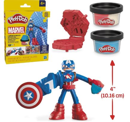 PLAY-DOH MARVEL - CAPTAIN AMERICA STAMPING SHIELD - Image 3