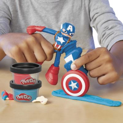 PLAY-DOH MARVEL - CAPTAIN AMERICA STAMPING SHIELD - Image 7