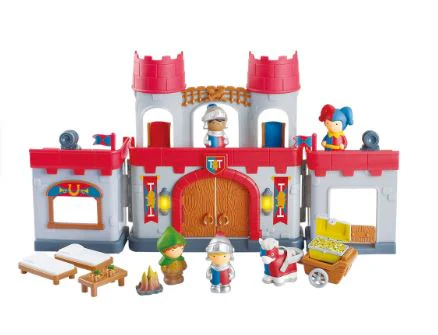 PLAYGO BATTERY OPERATED 17PCS KNIGHTS CASTLE - Image 2